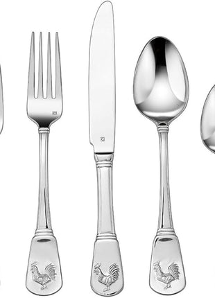 Cuisinart 3-Pack of 20-Piece Elite Flatware Set, French Rooster (CFE-01-FR20)