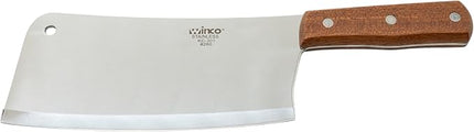 Winco 8" Heavy Duty Chinese Cleaver with Wooden Handle, 3-1/2″