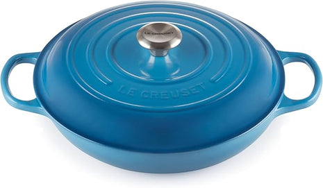 Le Creuset Enameled Cast Iron Signature Braiser, 3.5 qt., Marseille