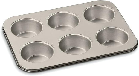 Cuisinart Chef's Classic Non-Stick 6 Cup Jumbo Muffin Pan, 14", Bronze