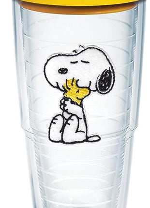 Tervis Peanuts Best Buddies Collection Snoopy Woodstock House Made in USA Double Walled Insulated Tumbler Travel Cup Keeps Drinks Cold & Hot, 24oz, Felt