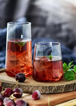 Krosno Tall Water Glasses, Set of 6, 18.3 oz, Avant-Garde Collection, Lightweight Crystal Glass, Perfect for Everyday, Dishwasher Safe, Made in Europe