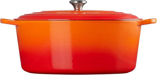 Le Creuset Enameled Cast Iron Signature Oval Dutch Oven, 15.5qt., Flame