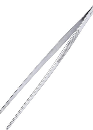 12 Inch Kitchen Tweezers Fine Tweezer Tongs, MSY BIGSUNNY Stainless Steel Food Tweezers Multi-function Precision Serrated Tips Cooking Tongs Kitchen Serving Tong