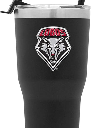Simple Modern Officially Licensed Collegiate New Mexico Lobos Tumbler with Straw and Flip Lid | Insulated Stainless Steel 30oz Thermos | Cruiser Collection | University of New Mexico