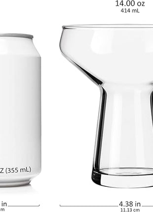 Libbey Stemless Margarita Glasses Set of 4, Classic, Lightweight Mixed Cocktail Glasses Set, Large Margarita Glasses Set for Cinco de Mayo, Parties