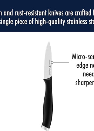 ZWILLING HENCKELS Silvercap Razor-Sharp 3-inch Paring Knife, German Engineered Informed by 100+ Years of Mastery, Black