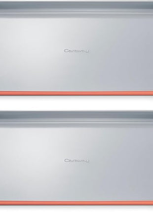 Caraway Non-Stick Ceramic Large Baking Sheet Duo - Naturally Slick Ceramic Coating - Non-Toxic, PTFE & PFOA Free - Perfect for Baking, Roasting, and More - Large (18" x 13") - Perracotta