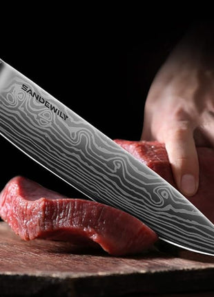 Professional Kitchen Knives High Carbon Stainless Steel Chef Knife Set,3PCS Ultra Sharp Japanese Knife with Sheath,Ergonomic Pakkawood Handle Elegant Gift Box for Home or Restaurant