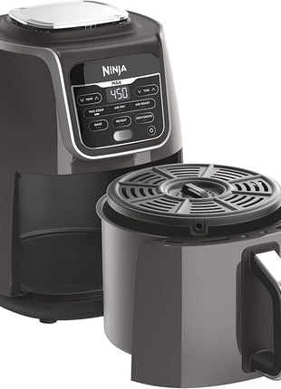 Ninja AF161 Max XL Air Fryer that Cooks, Crisps, Roasts, Bakes, Reheats and Dehydrates, with 5.5 Quart Capacity, and a High Gloss Finish, Grey