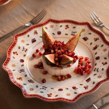 Villeroy & Boch Delight Plate, Porcelain, Multi, Dinner, White