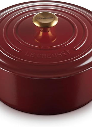 Le Creuset Enameled Cast Iron Signature Round Dutch Oven, 7.25 qt., Rhone