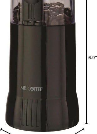 Mr. Coffee Electric Coffee Grinder|Coffee Bean Grinder| Spice Grinder, Black