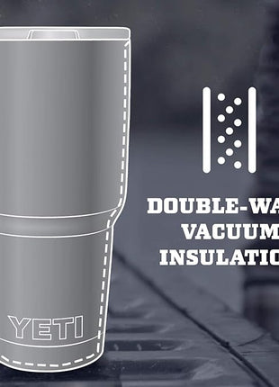 YETI Rambler 30 oz Stainless Steel Vacuum Insulated Tumbler w/MagSlider Lid, Stainless