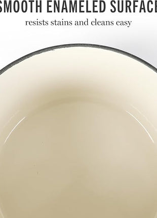 Martha Stewart Gatwick 4 Quart Enamel Cast Iron Dutch Oven - Navy Blue