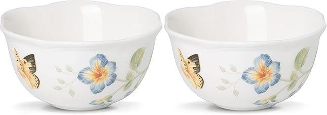 Lenox 806737 Butterfly Meadow Dessert Bowl, Multicolor, 1 Count (Pack of 2)