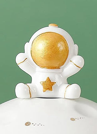 Kawaii Astronaut Cup Space Embossed Planet Mug, Cute Ceramic Coffee Mug, Novelty Mug with Lid and Spoon for Coffee, Tea, Milk, Aesthetic Room Decor Funny Gift for Girl Boy Women((Pink)