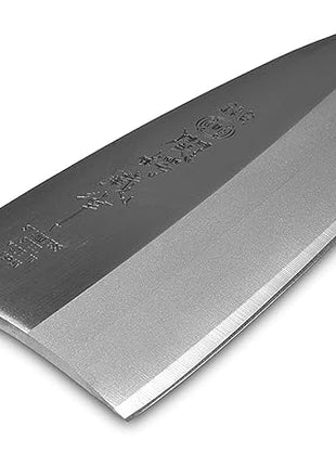 JapanBargain, Deba Knife Made in Japan, 6.25 Inch High Carbon Stainless Steel Fish Butchering Knife, Single Bevel Blade with Wooden Handle, Japanese Chef Knife for Seafood, Seki City Cutlery