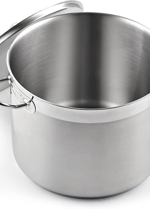 Cooks Standard Stockpots Stainless Steel, 24 Quart Professional Grade Stock Pot with Lid, Silver