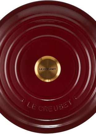 Le Creuset Enameled Cast Iron Signature Round Dutch Oven, 7.25 qt., Rhone