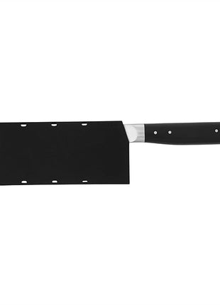 KitchenAid Gourmet Forged Triple Rivet Cleaver Knife with Custom Fit Blade Cover, 6 inch, Sharp Kitchen Knife, High Carbon Japanese Stainless Steel Blade, Meat Cleaver, Black