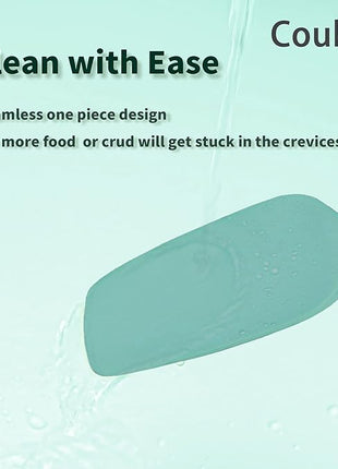 Coukre Silicone Spatula Set of 5,High Temperature Resistant, Food Grade Silicone, Dishwasher Safe, for Baking, Cooking (Pure Aqua Green)