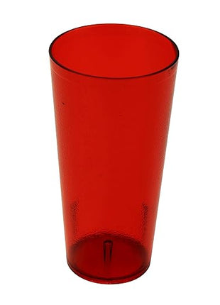 G.E.T. 6624-1-R-EC Heavy-Duty Plastic Restaurant Tumblers, 24 Ounce, Red (Set of 4)