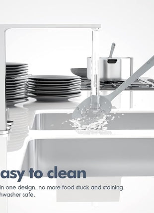 4 Pieces Silicone Spatula Set, Food Grade Rubber Spatula, Upgrade Strong Handle with Ergonomic Grip, Heat Resistant for Nonstick Cookware, Cooking