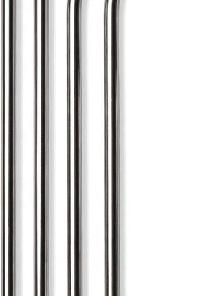 Simple Modern Stainless Steel Reusable Straws | Toxin Free and Waste Reducing Straw for Tumblers and Travel Mugs | Classic Collection | 4 Count (Pack of 1) | Stainless Steel