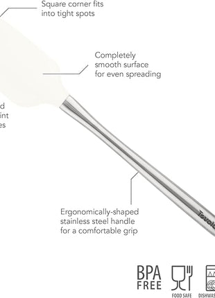 Flex-Core Spatula SS Handle - White