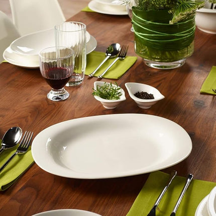 Villeroy & Boch New Cottage Basic Serving Dish, 13.25 in, Premium Porcelain, White