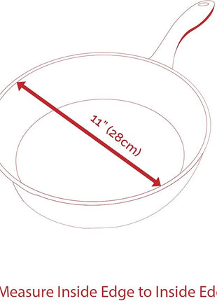 Swiss Diamond 11 Inch Frying Pan Nonstick Diamond Frying Pan, Aluminum Coated Skillet, Dishwasher Safe and Oven Safe Fry Pans, Grey