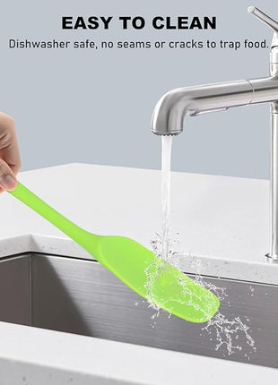 NileHome Silicone Spatula Set, 6 Pieces Food Grade Kitchen Utensils with Silicone Brush Heat Resistant Dishwasher Safe BPA-Free Rubber Spatula for Scraping, Baking, Cooking, Mixing-Multicolor