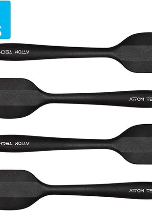 8 Inch Silicone Spatula Set, Food Grade High Temperature and Heat Resistant Spatulas, Dish-wash Safe, Rubber Kitchen Spatulas, Non-stick(Set of 4)