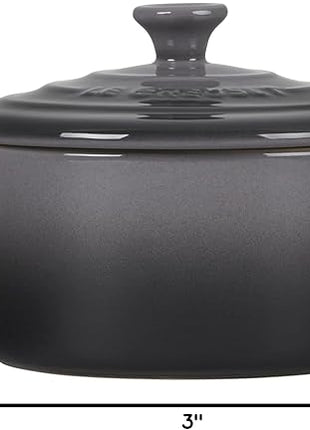 Le Creuset Stoneware Mini Round Cocotte, 8 oz., Oyster