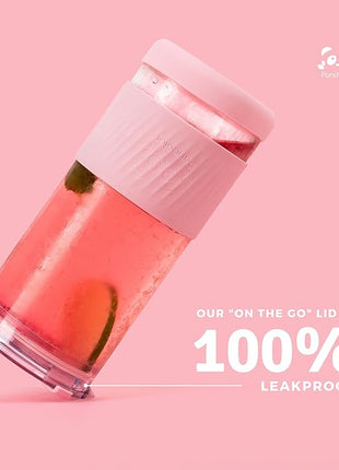 Pandaloo® Glass Cups With Lids and Straws -20 Fl Oz- Perfect Size Iced Coffee Cup - Smoothie Cup With Bamboo Lid and On the go Lid - Glass Tumbler (2 Count (Pack of 1), Intense Teal-Galactic Blue)