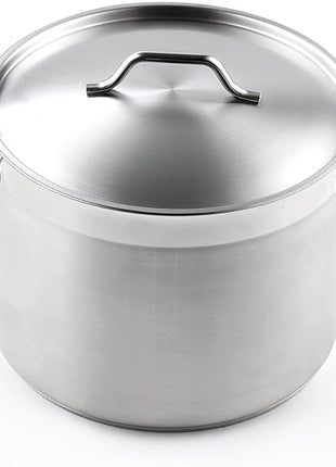 Cooks Standard Stockpots Stainless Steel, 16 Quart Professional Grade Stock Pot with Lid, Silver