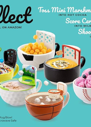 MAX'IS Creations The Hockey Mug with a Net Kids Christmas Gift Sports Gifts for Boys 8-12 Men Girls Family Gifts for Christmas Hockey Game Mom Gift, Novelty Funny Coffee Mug, 14oz