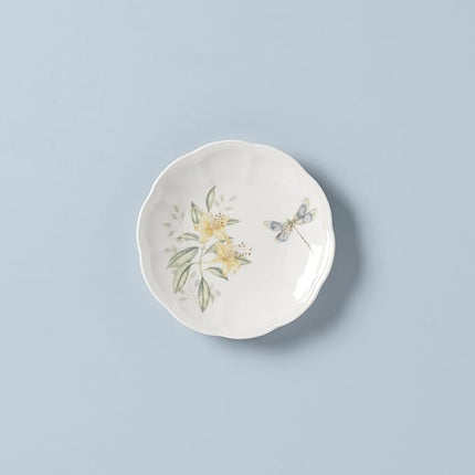 Lenox 6101810 Butterfly Meadow Tidbit Plate, White, 6 x 6 x 0.75-Inch, 1 Piece