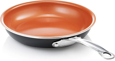 Gotham Steel 11 Inch Non Stick Frying Pan Nonstick Pan with Ceramic Copper Coating for Long Lasting Nonstick Frying Pan Skillet for Cooking with Stay Cool Handle, Oven/Dishwasher Safe, Non Toxic