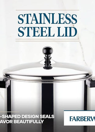 Farberware Classic Stainless Steel Cookware Pots and Pans Set, 15-Piece,50049,Silver