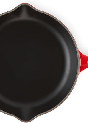 Le Creuset Enameled Cast Iron Signature Iron Handle Skillet, 10.25", Cerise