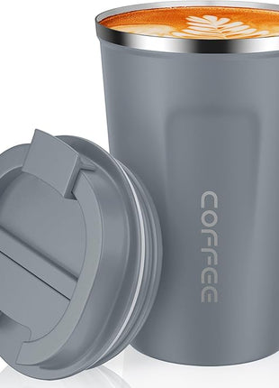 CS COSDDI 12 oz Stainless Steel Vacuum Insulated Tumbler - Coffee Travel Mug Spill Proof with Lid - Coffee Cups for Keep Hot/Ice Coffee,Tea and Beer