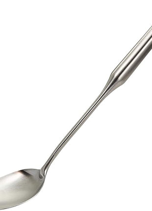 Stainless Steel Big Cooking Spoon, Kitchen Utensils and Gadgets, 15 Inch Large Spoon For for Cooking, Basting, Serving, Dishwasher Safe Metal Utensil, Durable, Solid Construction