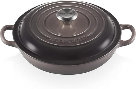 Le Creuset Enameled Cast Iron Signature Braiser, 1.5 qt., Oyster