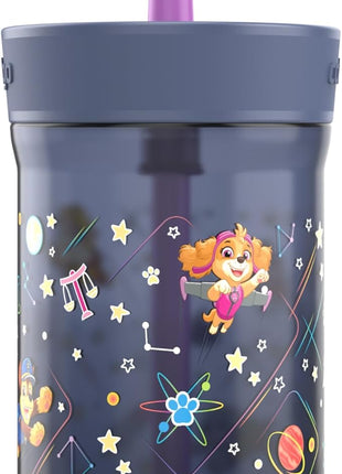 Contigo Kids Leighton Spill-Proof Paw Patrol Tumbler with Straw, 14oz, Space Zodiac, Purple