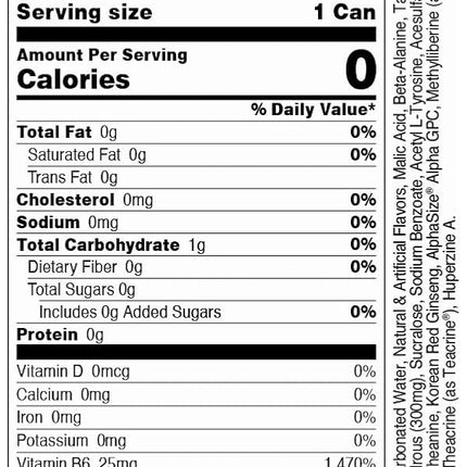 Bucked Up Energy Drink 300mg (Breezy Blast) (12 CT)