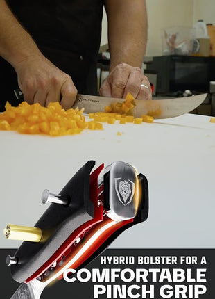 DALSTRONG Butcher Knife - 8 inch - Shogun Series ELITE - Japanese AUS-10V Super Steel - G10 Handle - Vacuum Treated - Meat Slicer Gift - Razor Sharp Breaking Knife - BBQ Knife - Sheath Included