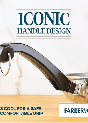 Farberware Classic Stainless Steel Cookware Pots and Pans Set, 15-Piece,50049,Silver