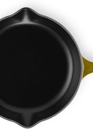 Le Creuset Enameled Cast Iron Signature Round Skillet, 10.25”, Olive